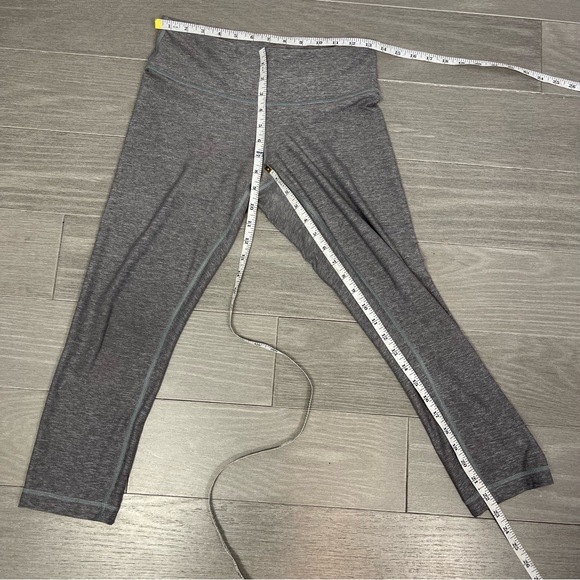 Lululemon Wunder Under Crop II Heathered Slate Pants Leggings Tights Yoga 6 - Picture 12 of 12